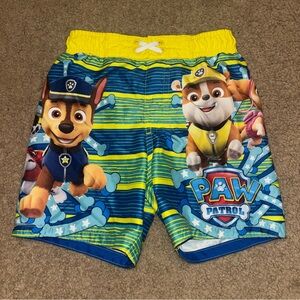 Nickelodeon PAW Patrol Boys' Blue & Yellow Swim Trunks